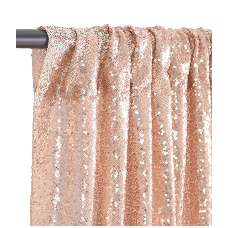 Sequin Fabric Curtain For Backdrop Tulle Curtain Fabric