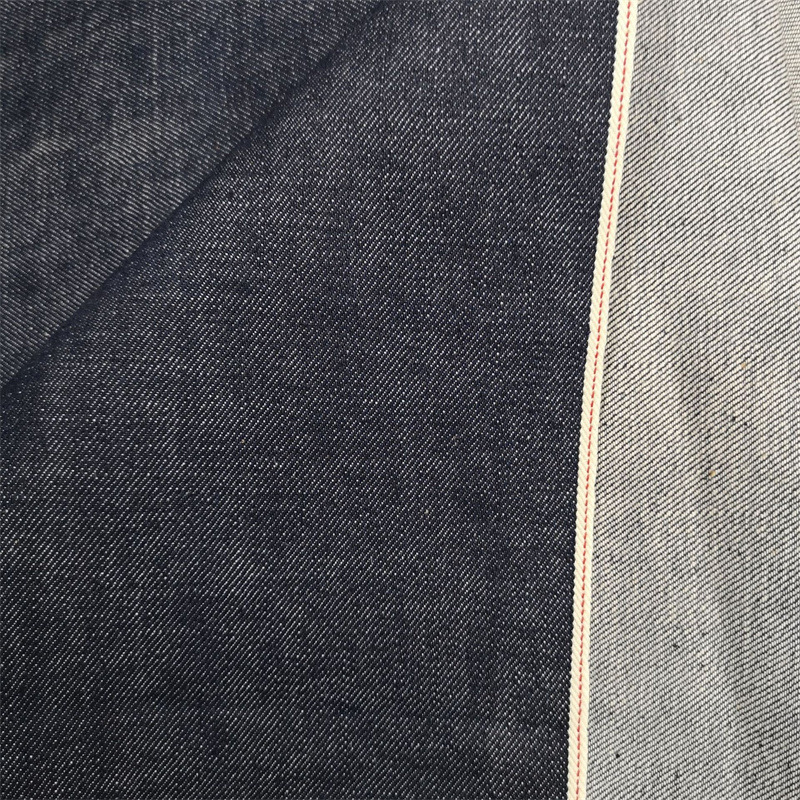 Blue color selvedge denim wholesale fabric for men jeans