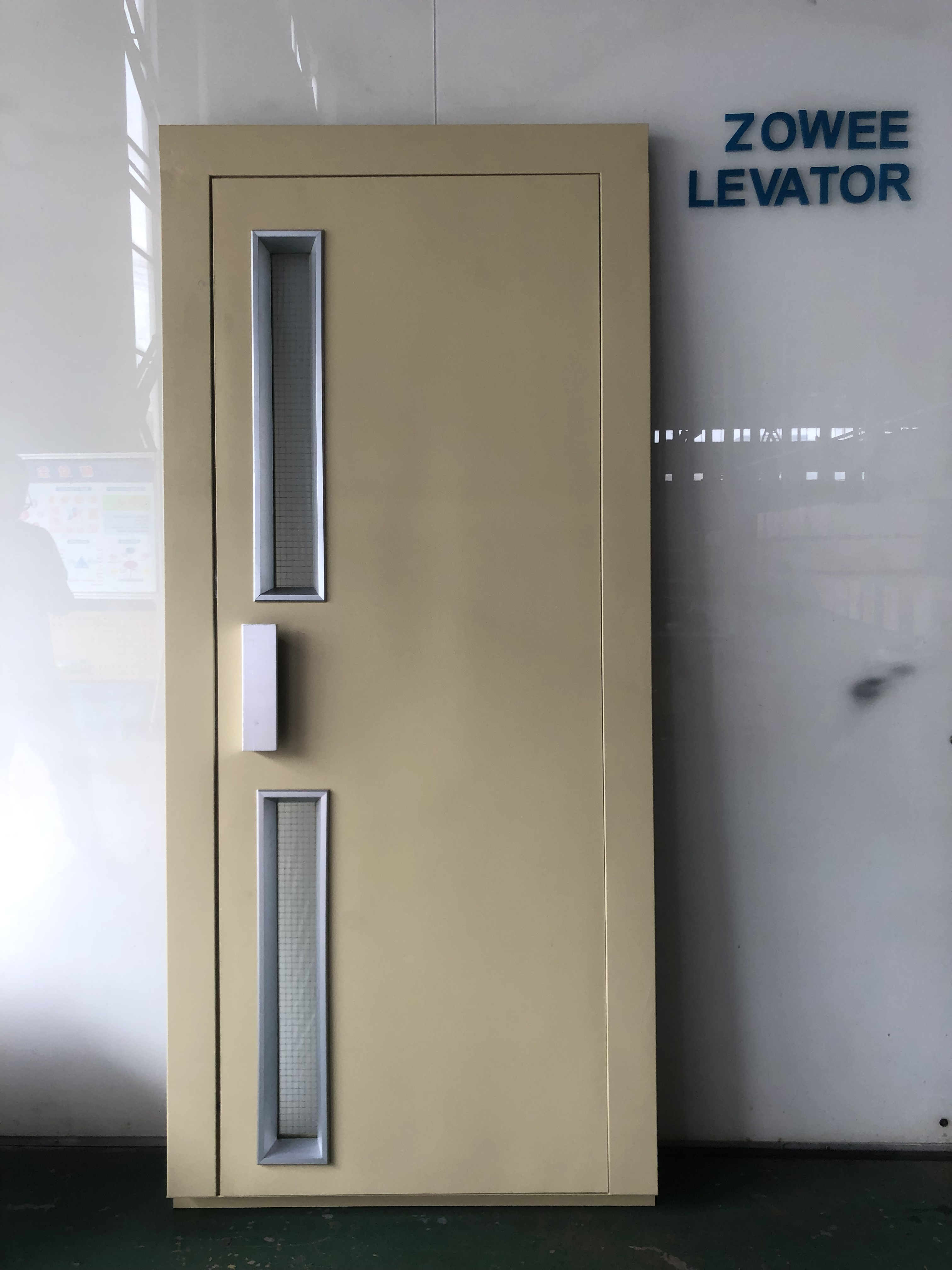 Zowee Customized elevator semi-automatic swing door 700mm 800mm 900mm elev lift right opening manual door landing  door