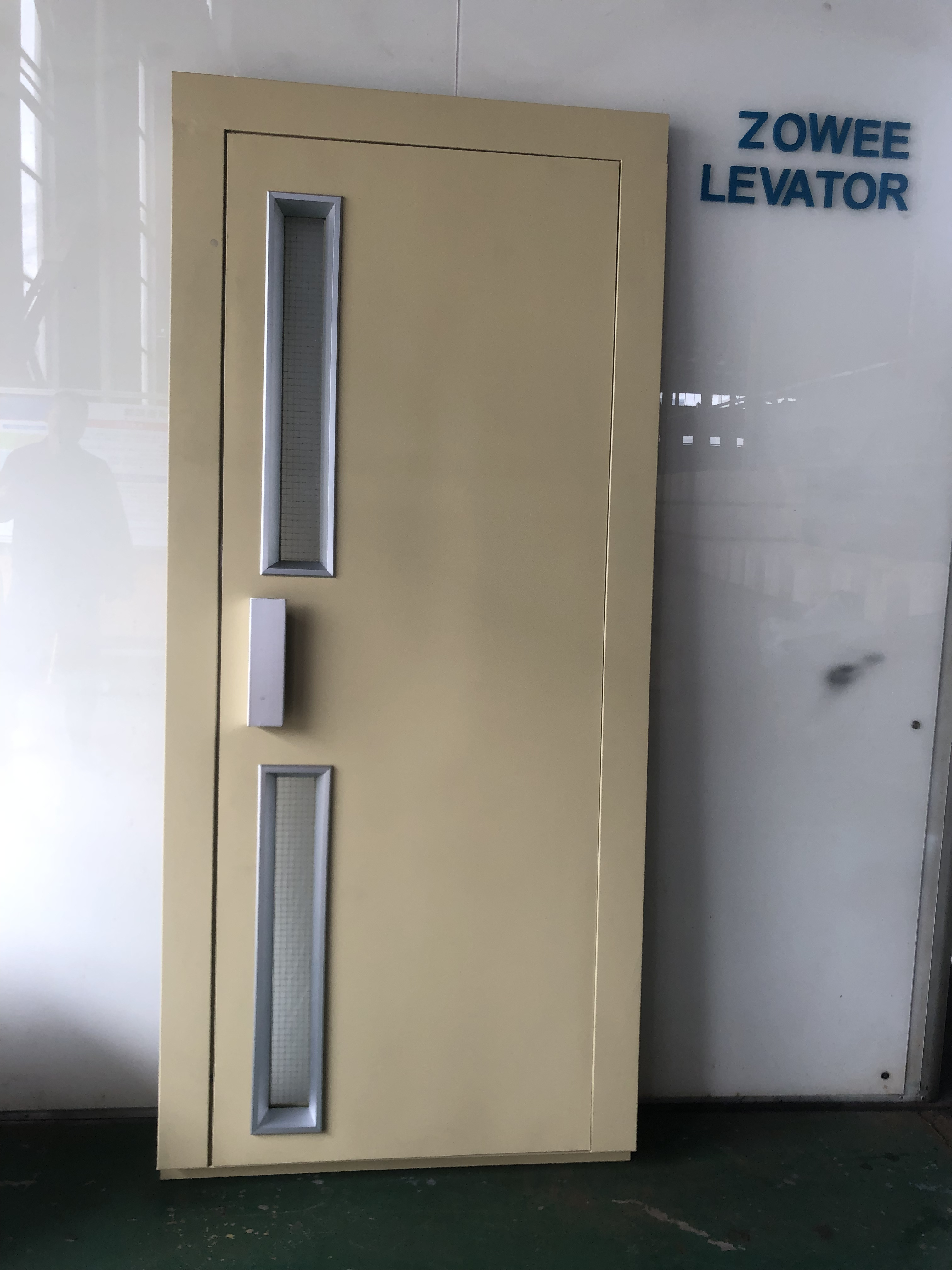 Zowee Customized elevator semi-automatic swing door 700mm 800mm 900mm elev lift right opening manual door landing  door