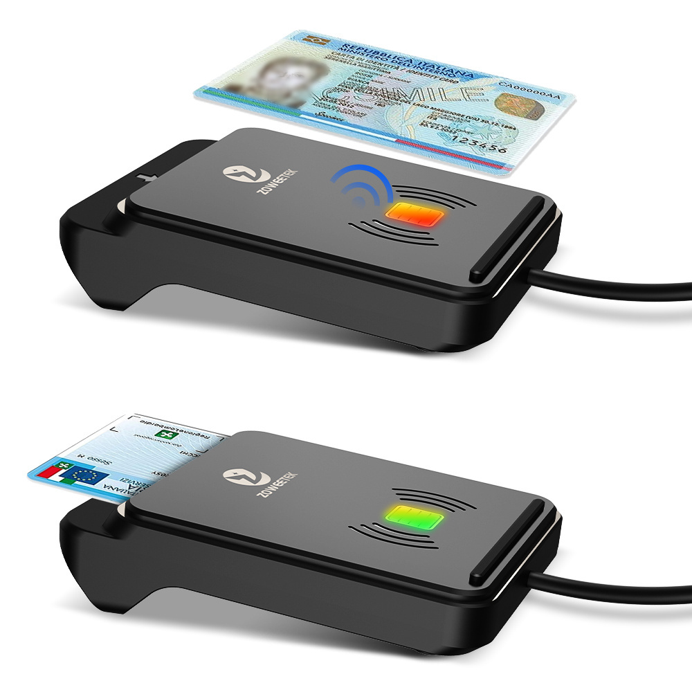 Multi-function Card Reader NFC Rfid Contactless Smart Chip Card Reader/Writer USB Interface Contact ID IC SIM Credit Card Reader