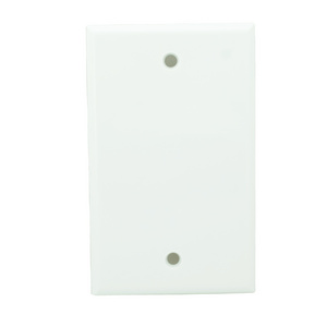 1-Gang Blank Device Wall Plates standard size Easy Installation Wide Application  Electrical Covers for Unused Outlets/Switches