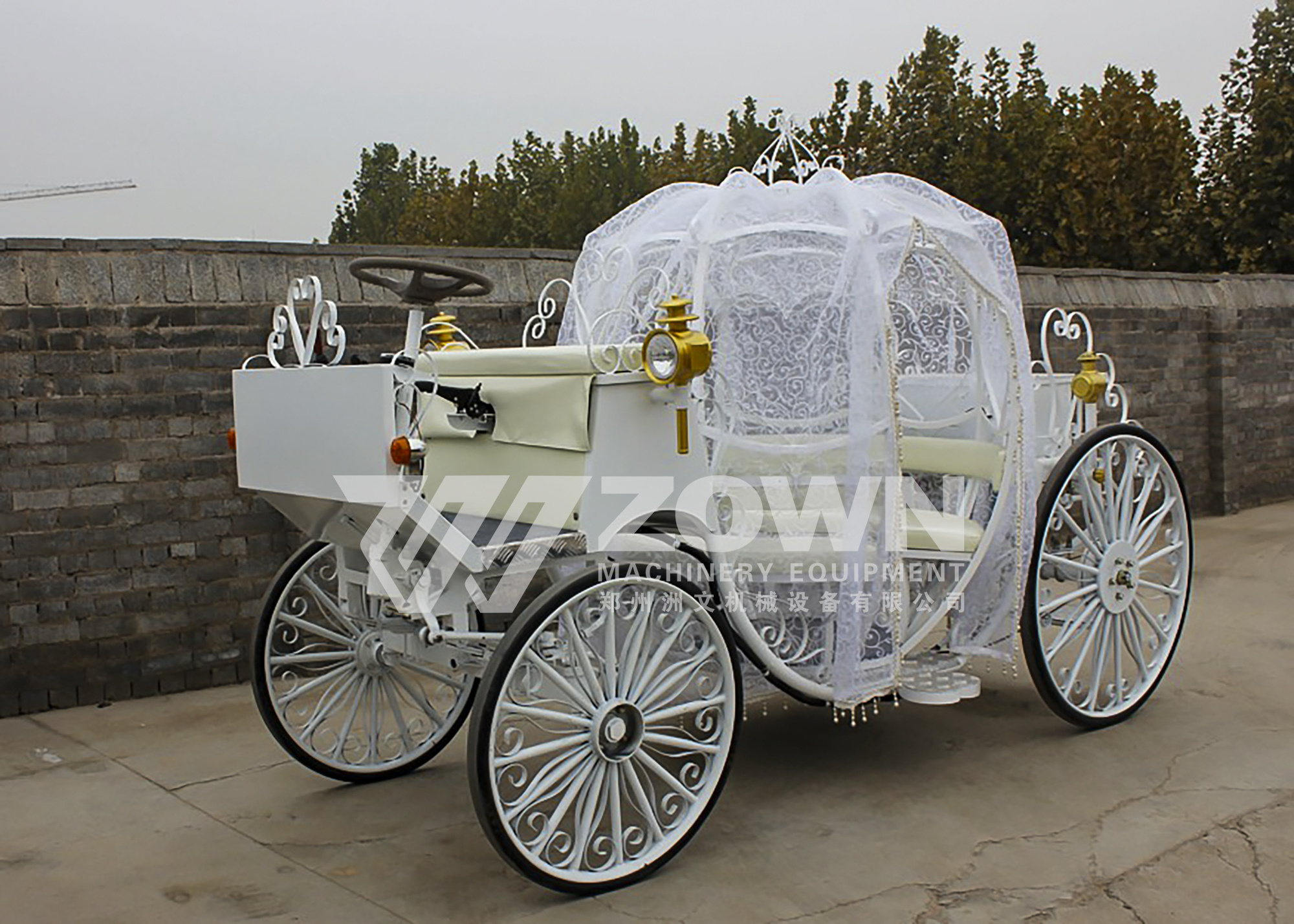 Motorized cinderella carriage on sale