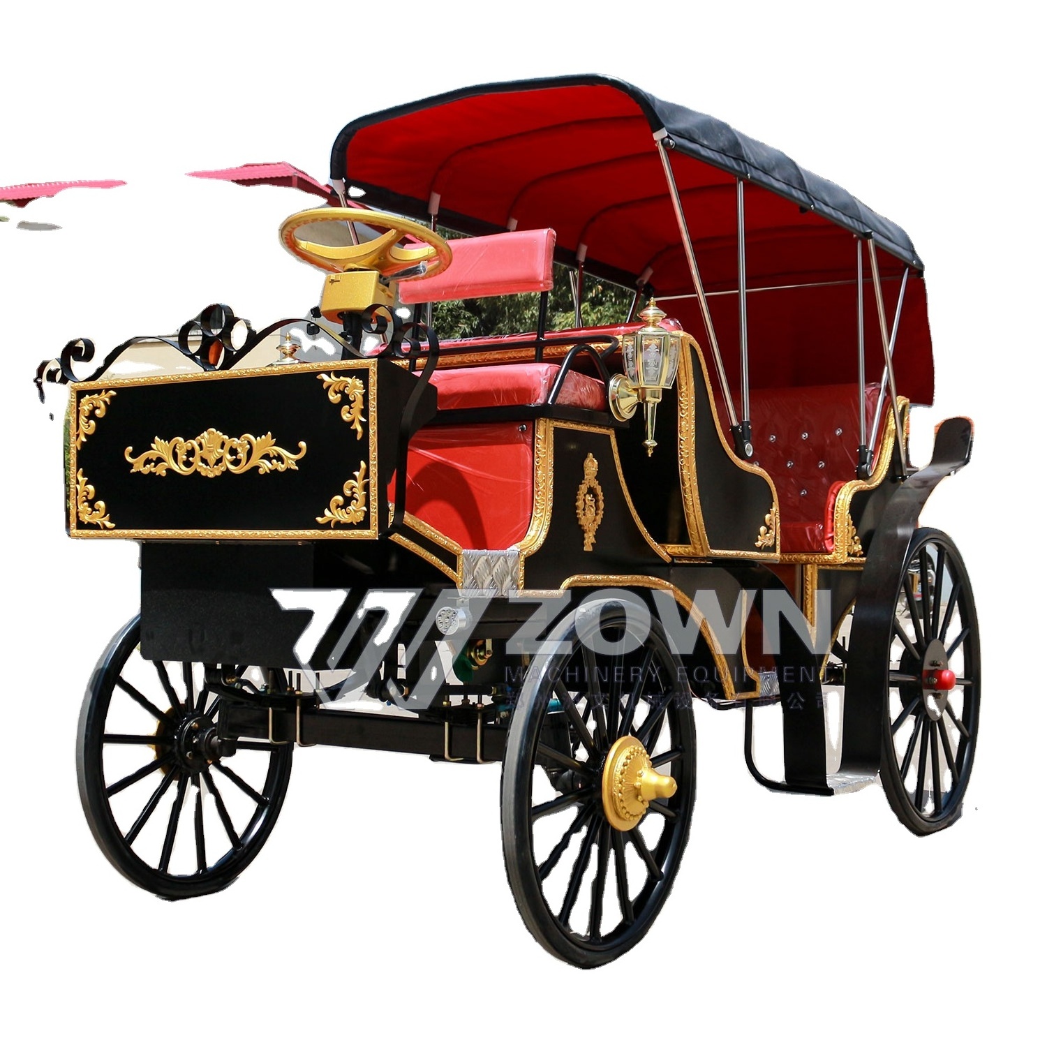 Luxury Royal Travel Special Metal Cinderella Pumpkin Electric New Style Wedding Marathon Carriage Manufacturer for Sale