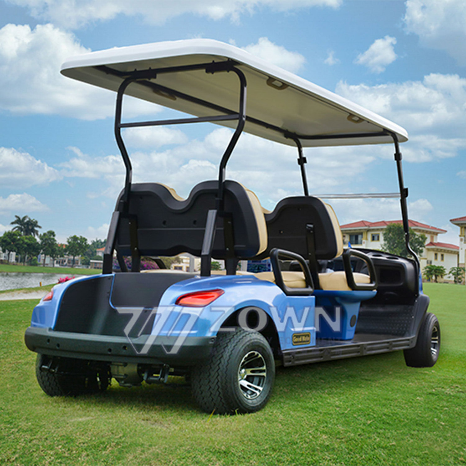 Stable and durable 4-wheel off-road lithium battery electric hunting stroller golf cart