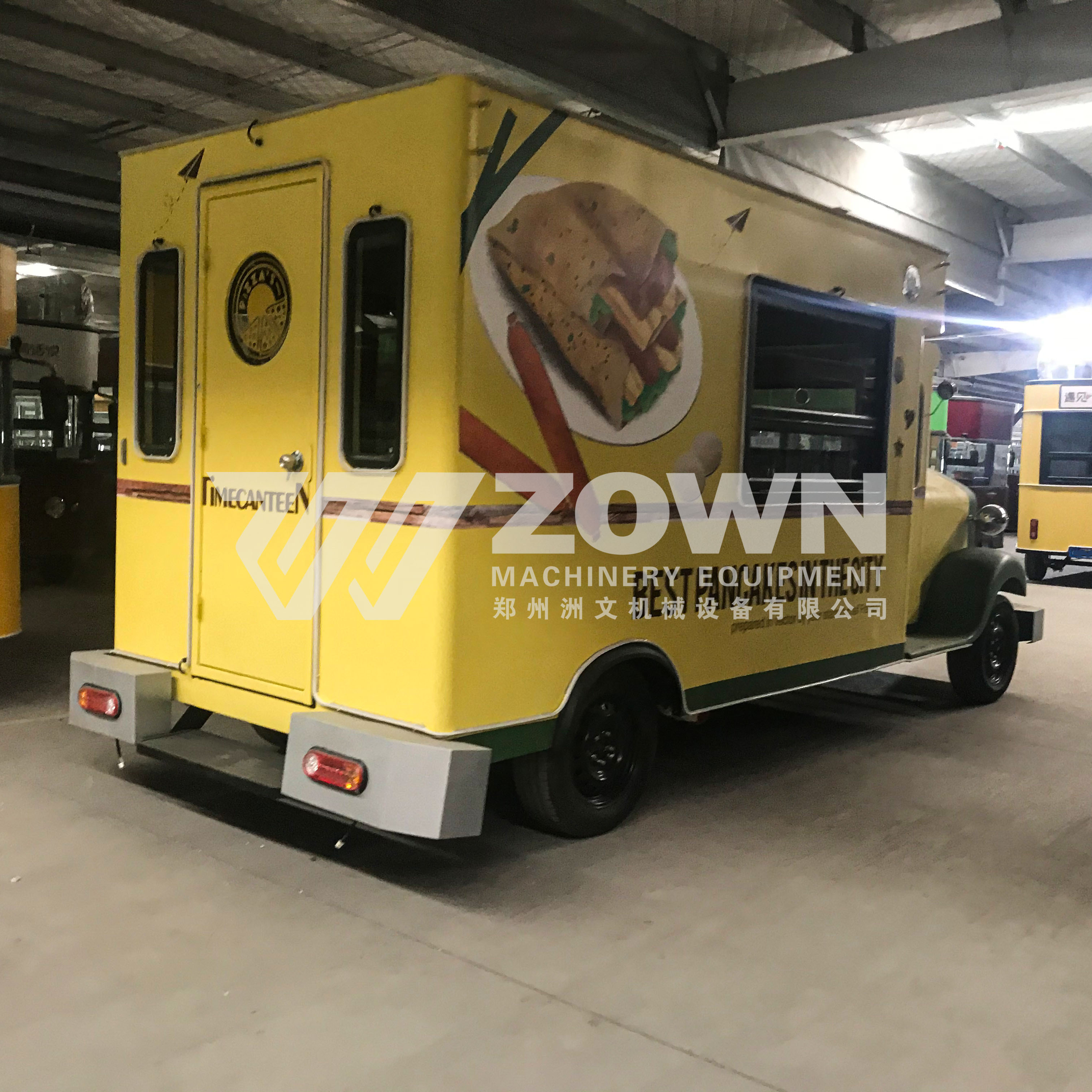 Electric three wheels vending snack food cart mobile breakfast snack food truck trailer fully equipped