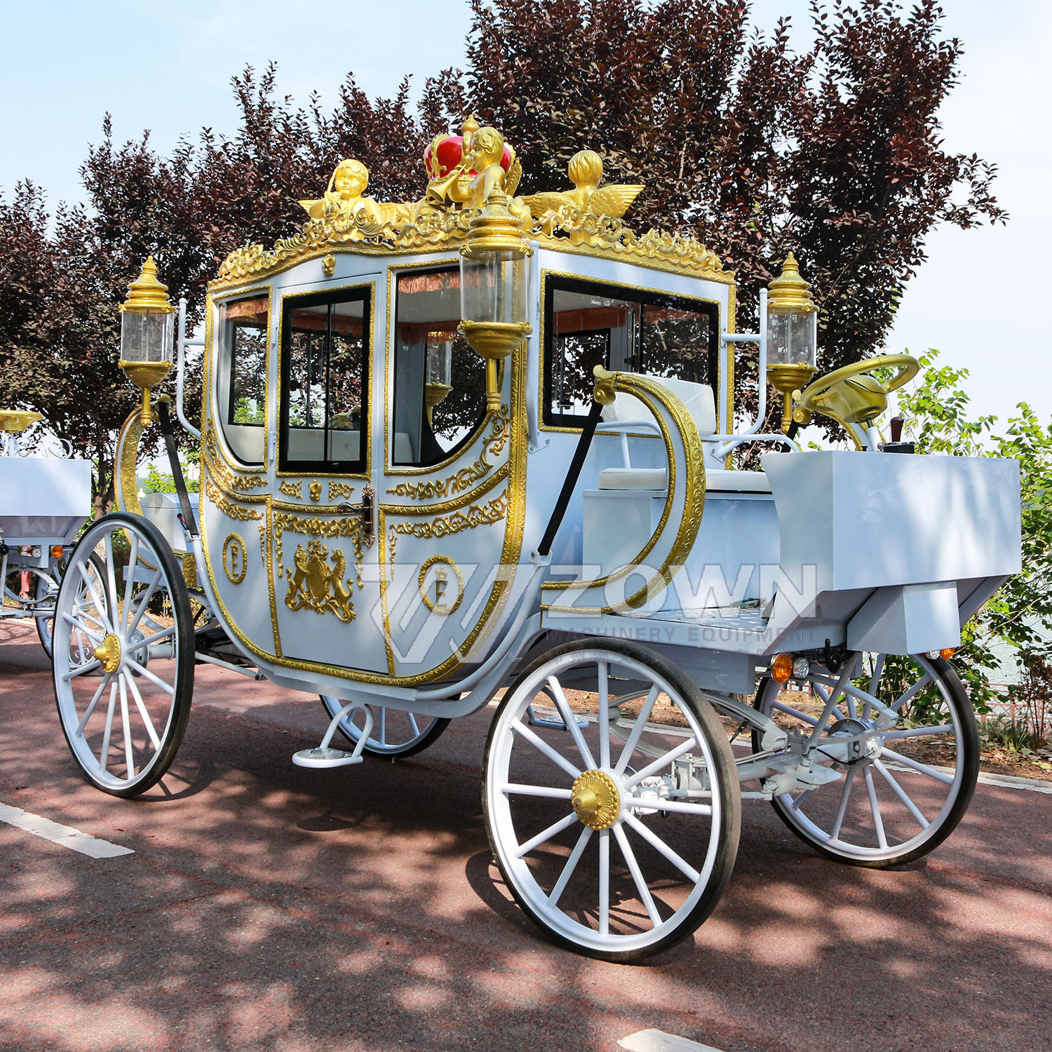 Royal Victorian Design Wedding Sightseeing Carriage/Carriage Supplier Royal Carriage Movie Props/Electric Horseless Carriage