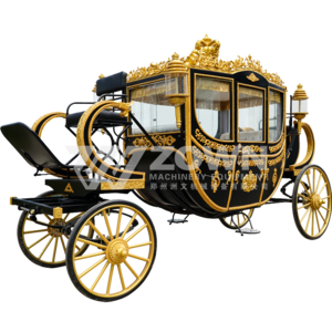 Classic Royal Wedding Cinderella Marathon Power Wheel Sightseeing Carriage 6-Seater Factory Direct Sales