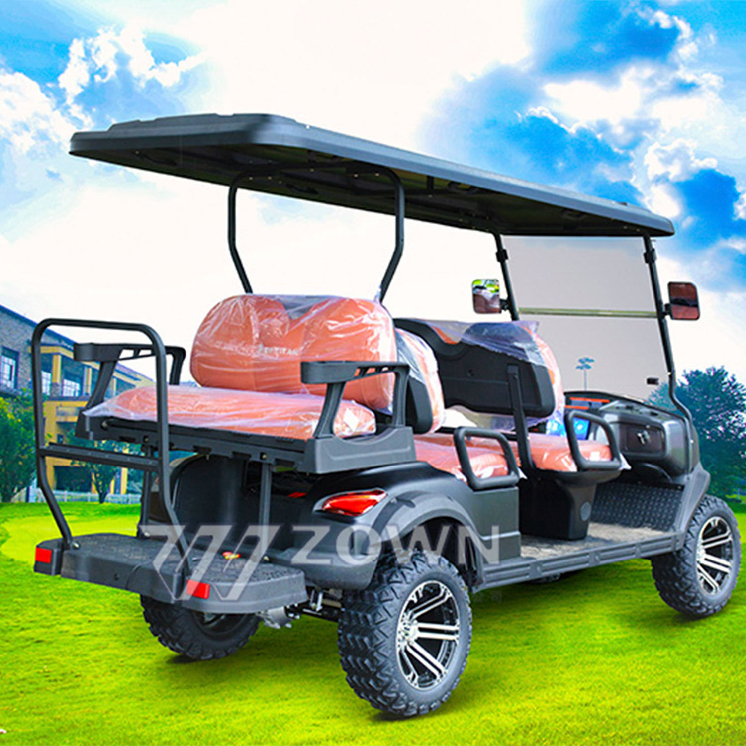 Wholesale road legal golf cart electric utility vehicle electric power steering 6 seater golf cart