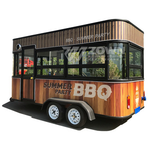 Factory Price Customized Mobile Street Fast Vending Food Carts Bbq Fast Food Truck