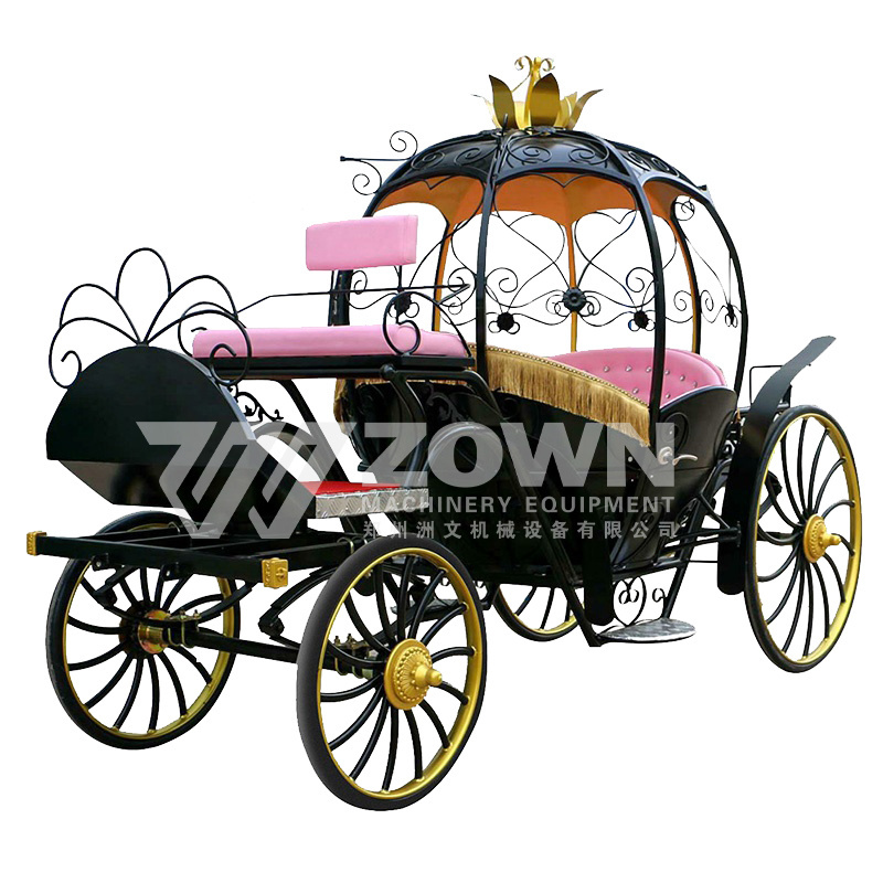 The latest style 4-wheel marathon carriage exhibition pumpkin carriage