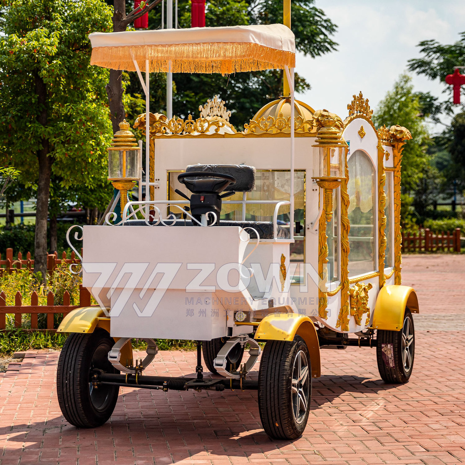 Electric funeral carriage/coffin carriage/Cinderella funeral hearse for sale