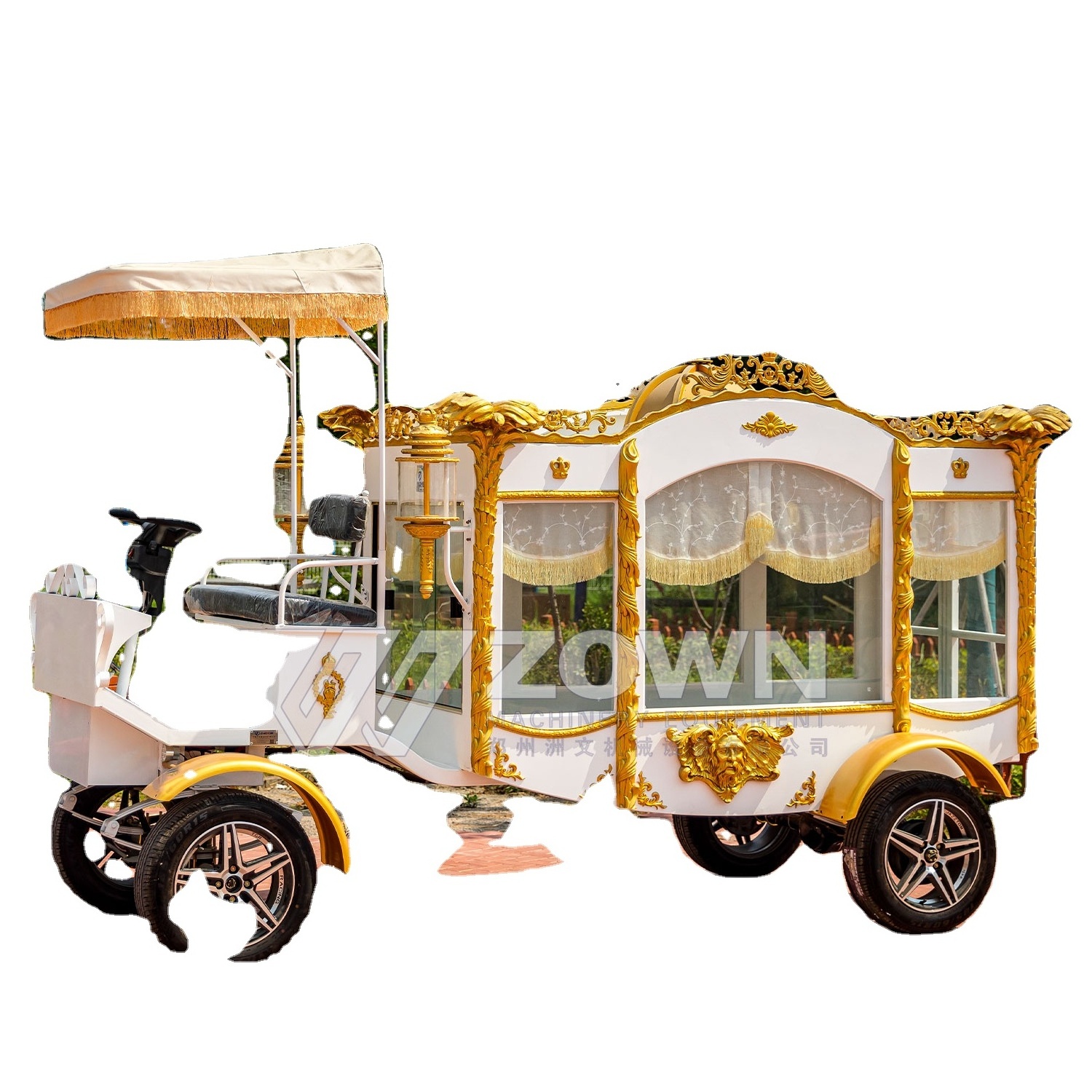 Electric funeral carriage/coffin carriage/Cinderella funeral hearse for sale