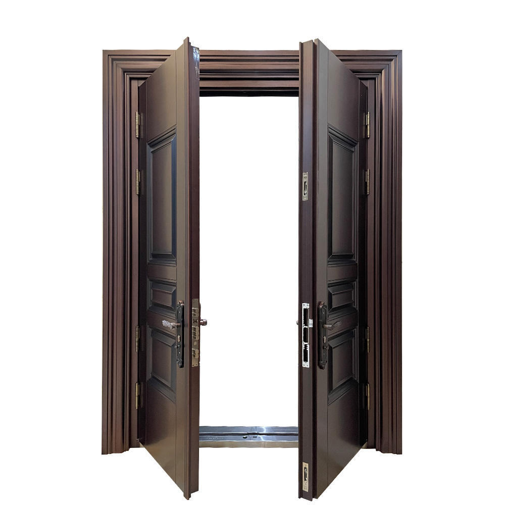 hot sale with modern Luxury design high quality low price single exterior security steel door