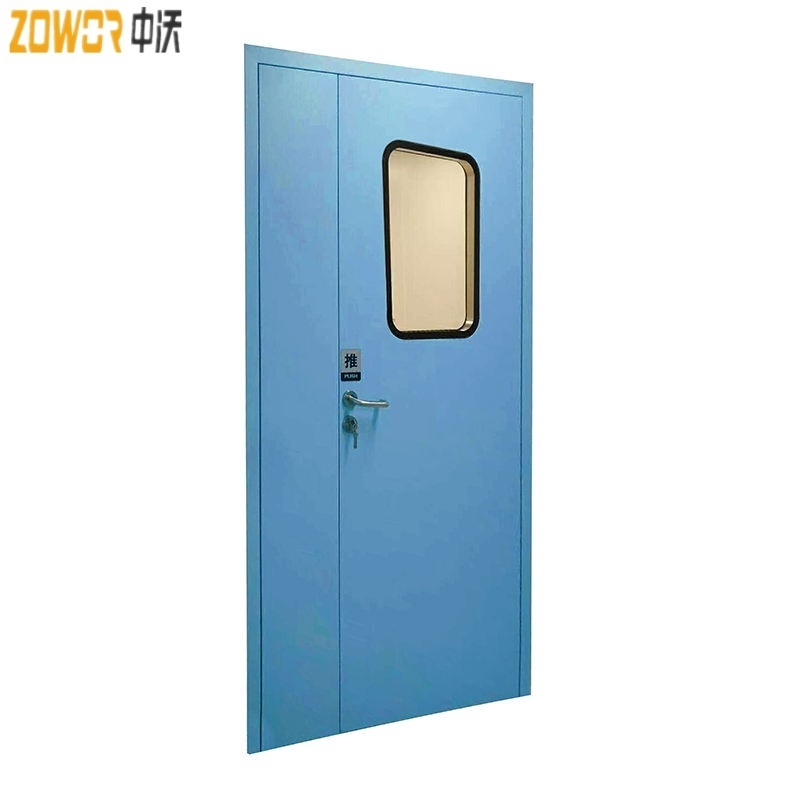 GMP Hermetic dust-proof manual door color coated Steel Fireproof Swing Door