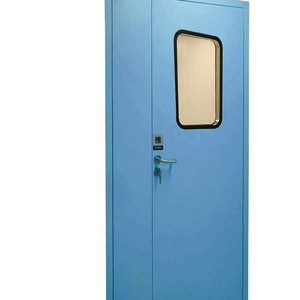 GMP Hermetic dust-proof manual door color coated Steel Fireproof Swing Door