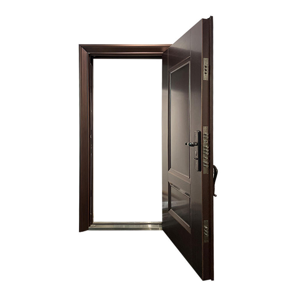 hot sale with modern Luxury design high quality low price single exterior security steel door