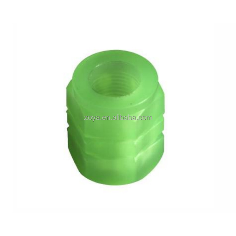 Auto Accessory ABS Material Fluorescence-green Tire Valve Cap 14.5*16mm Stem Cap Tire Valve Dust Cap for Universal