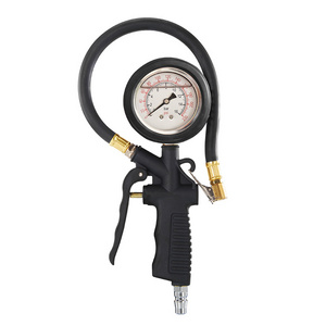 HP-202 0-230Psi Shockproof Silicone Oil Filled Mechanical Gauge Tire Inflator Pressure Gauge