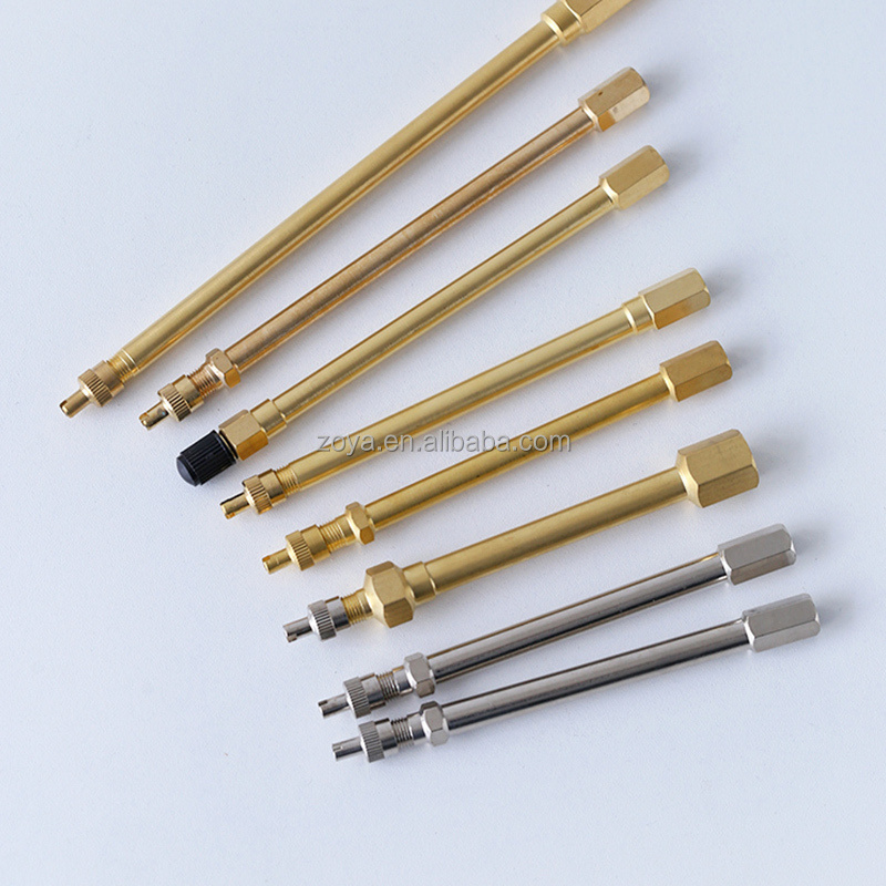 Auto Repair Tool 115MM Length Straight Metal Type Tire Valve Stem Extension Brass Material Air Extension Tyre Repair Tool