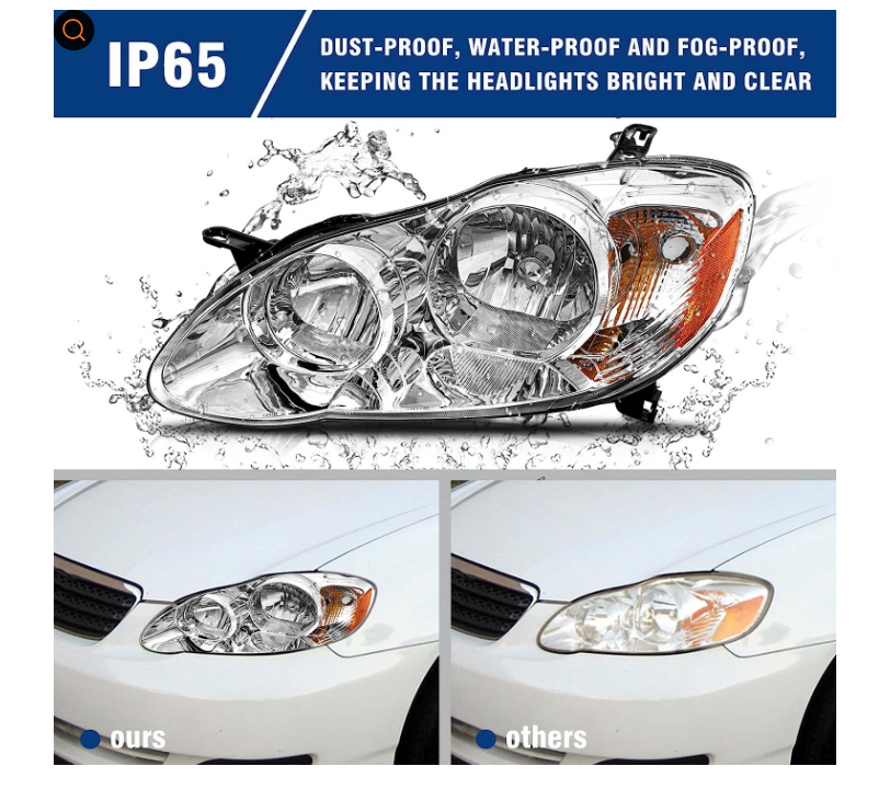 81150-02360/81110-02370  Headlight for 2002-2008 Toyota Corolla Chinese Wholesalers