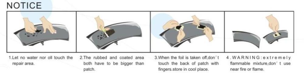 RS4802 Bicycle Cold Patch Tyre Repair Patch