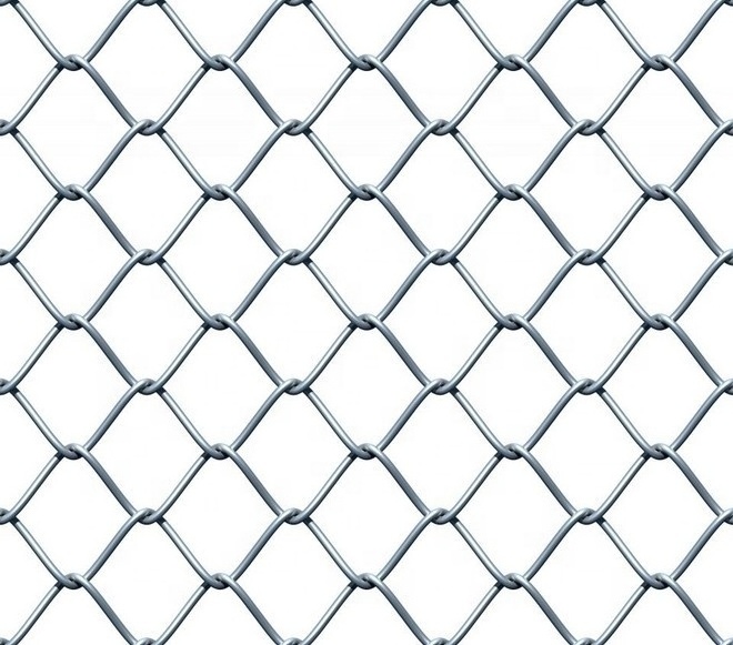 High Quality Wholesale HDG and  PVC Coated diamond wire mesh chain link fence 1*20m roll factory supplier