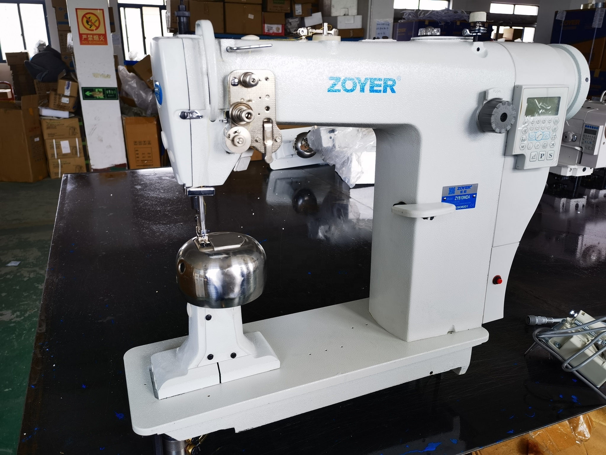 ZY810WDA ZOYER hair wig making machinery direct drive high-speed flat-bed single needle special sewing machine for wigs