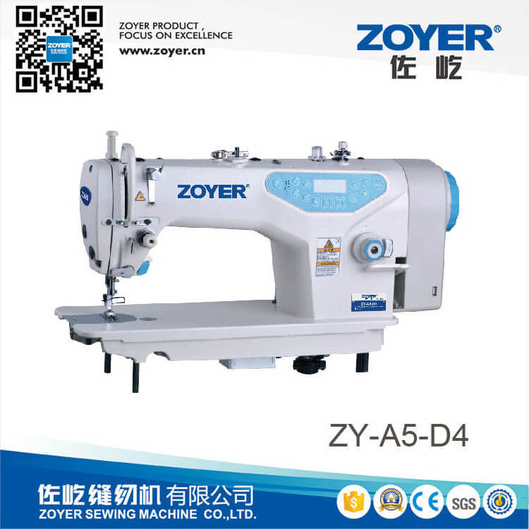 ZY-A5-D4 direct drive auto trimmer and auto presser foot lifter high speed lockstitch industrial sewing machine