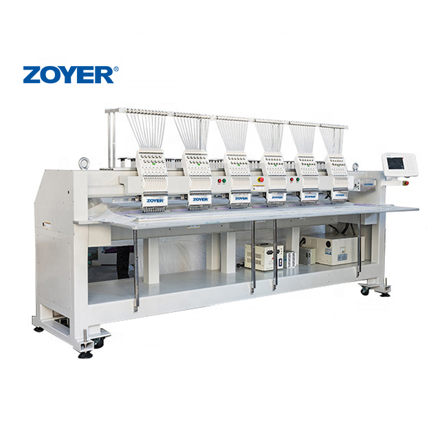 ZY-EM1206F Zoyer embroidery sewing machine 6 heads 12 needles sequins device embroidery sewing machine