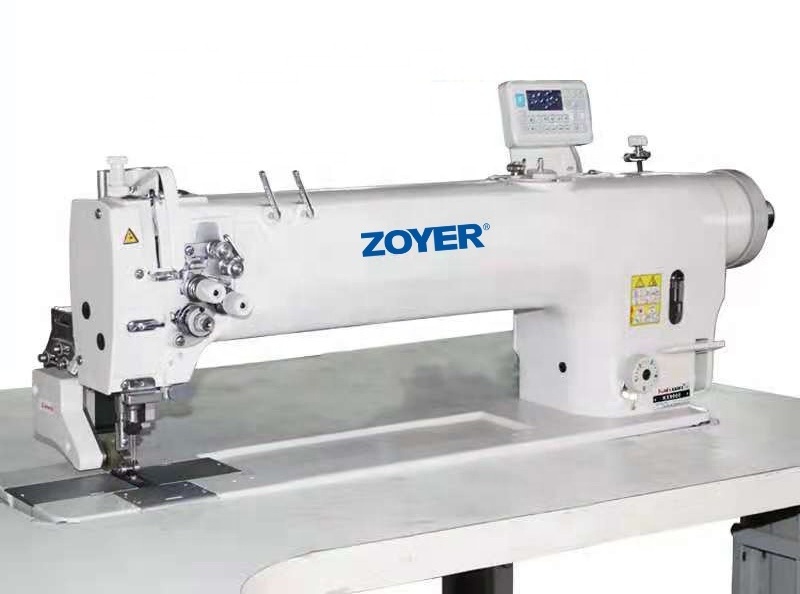 ZY8422-D4-L65 Zoyer Double Needle 65cm Long Arm  Auto Trimmer  Presser Foot Lifter Lockstitch Industrial Sewing Machine