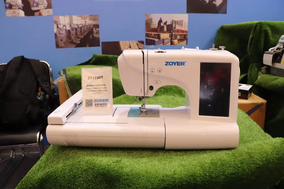 ZOYER ZY1950T Touch screen domestic embroidery button holing household sewing machine baby sewing machine