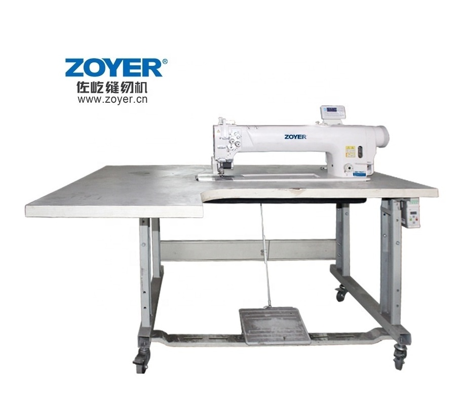 ZY8422-D4-L65 zoyer double needle auto-trimmer lockstitch 65 cm long arm sewing machine