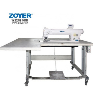 ZY8422-D4-L65 zoyer double needle auto-trimmer lockstitch 65 cm long arm sewing machine