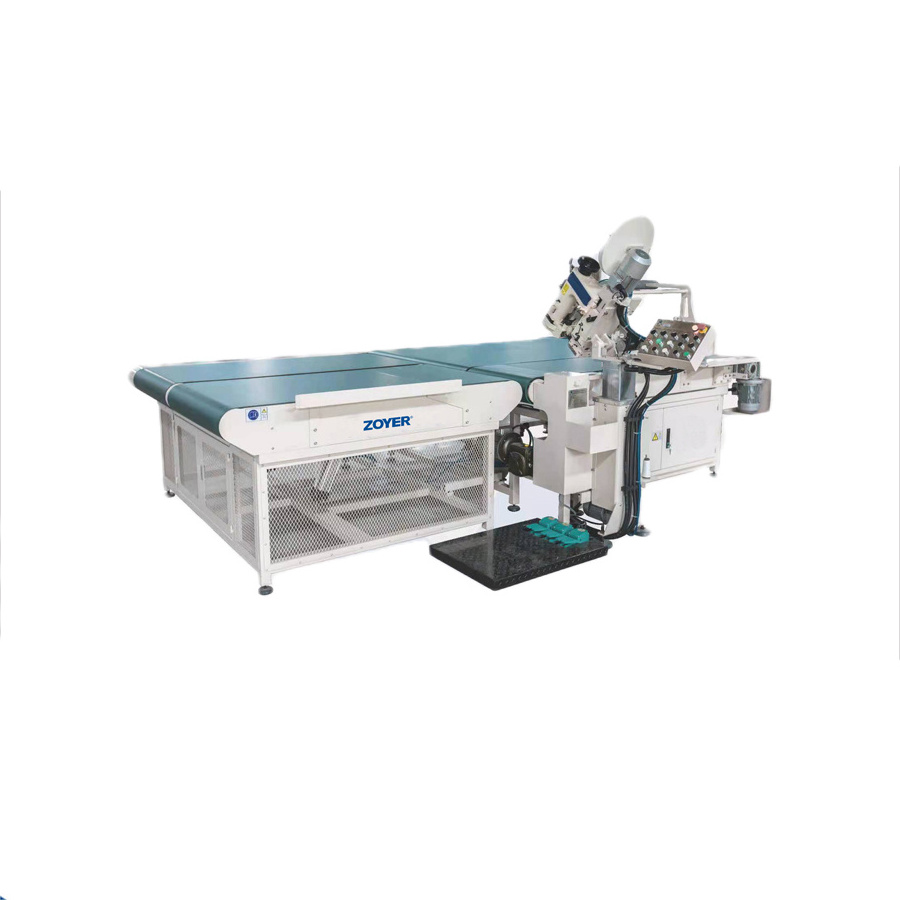 ZY-WB4A Zoyer mattress machinery automatic mattress tape edge sewing machine with auto turn the mattress