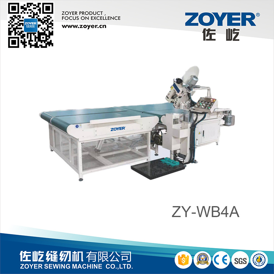 ZY-WB4A Zoyer mattress machinery automatic mattress tape edge sewing machine with auto turn the mattress