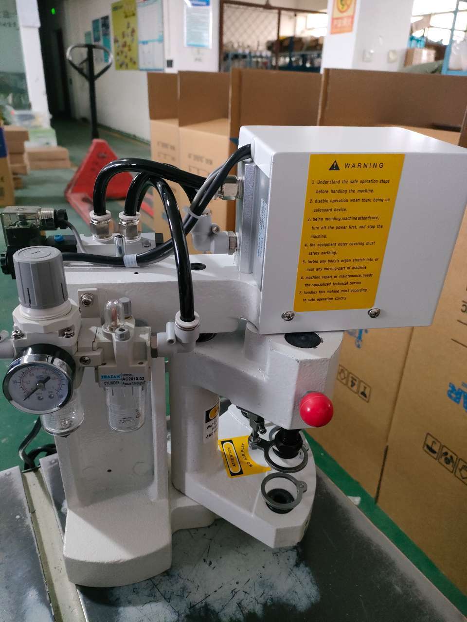 ZOYER ZYDBQ3 Three head snap sewing machine  automatic counting infrared positioning anti hitter three head pneumatic  Snap buck