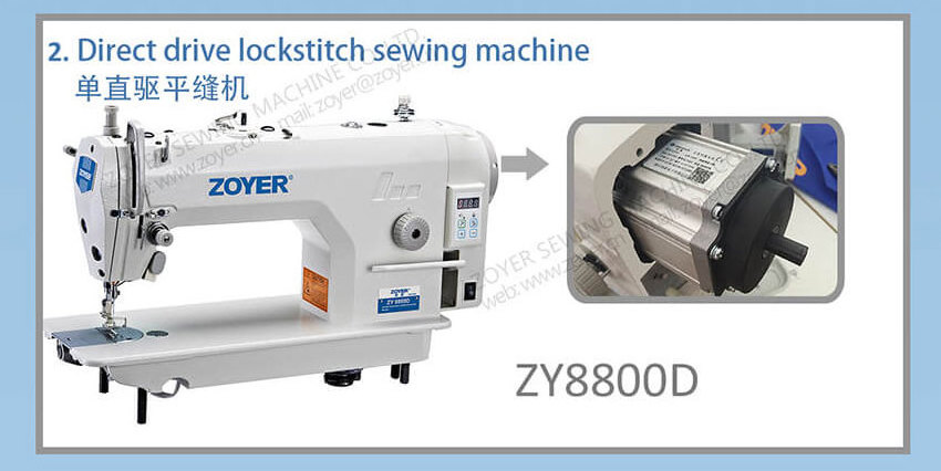 Zoyer ZY9000-D4 Direct Drive Lockstitch Industrial Sewing Machine with Automatic Presser Foot Lifter Function price