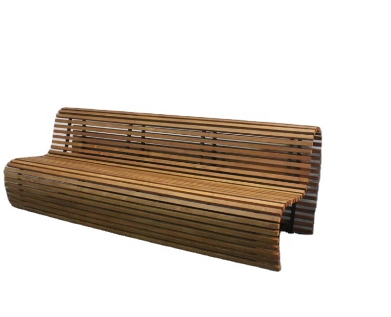 Luxury garden furniture patio aluminum teak wood benches