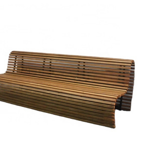 Luxury garden furniture patio aluminum teak wood benches