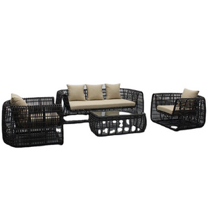 New luxury garden patio furniture wicker sofa set