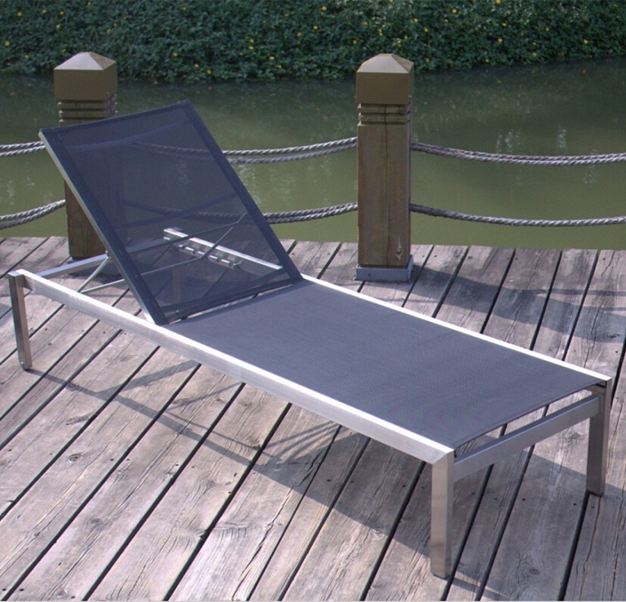 Outdoor Furniture Beach chair Aluminum Beach Sun lounger sunbed lounger for beach or hotel