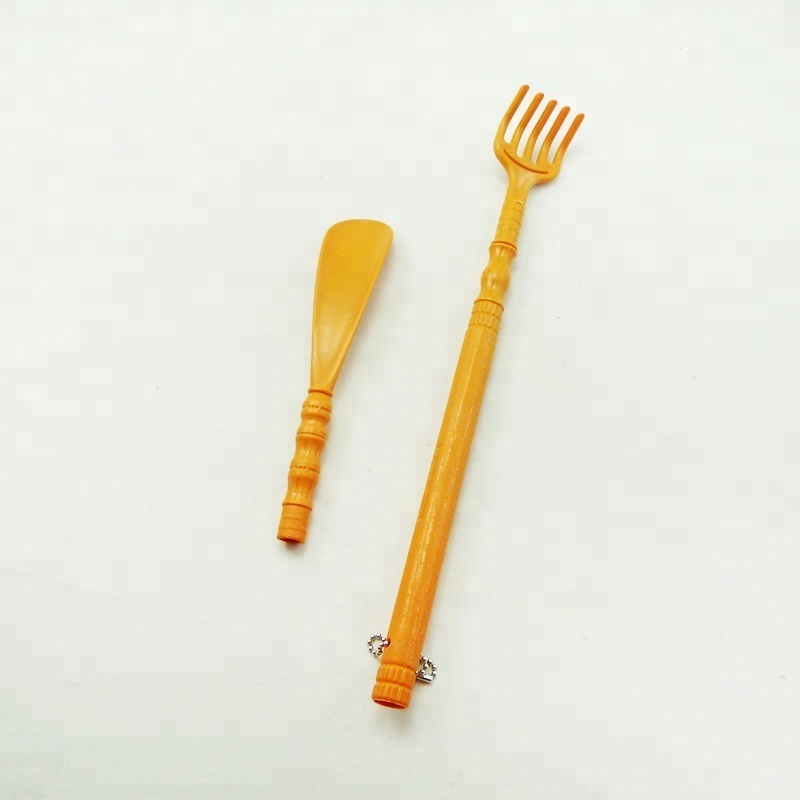 Plastic back scratcher and shoe horn promotion gift