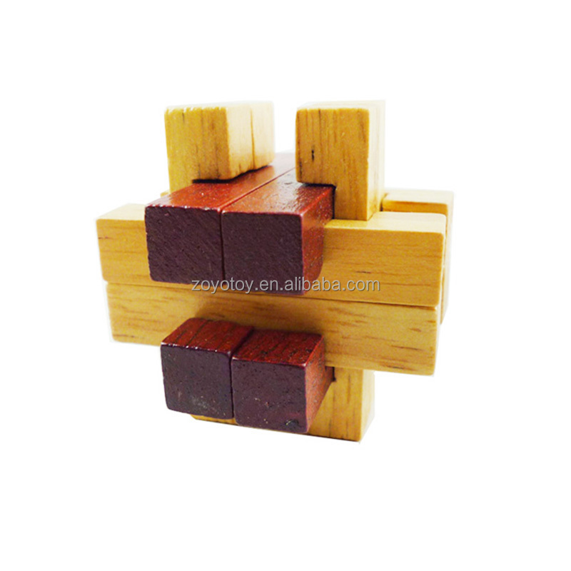 wooden IQ locker puzzle from china manufacturer luban lock