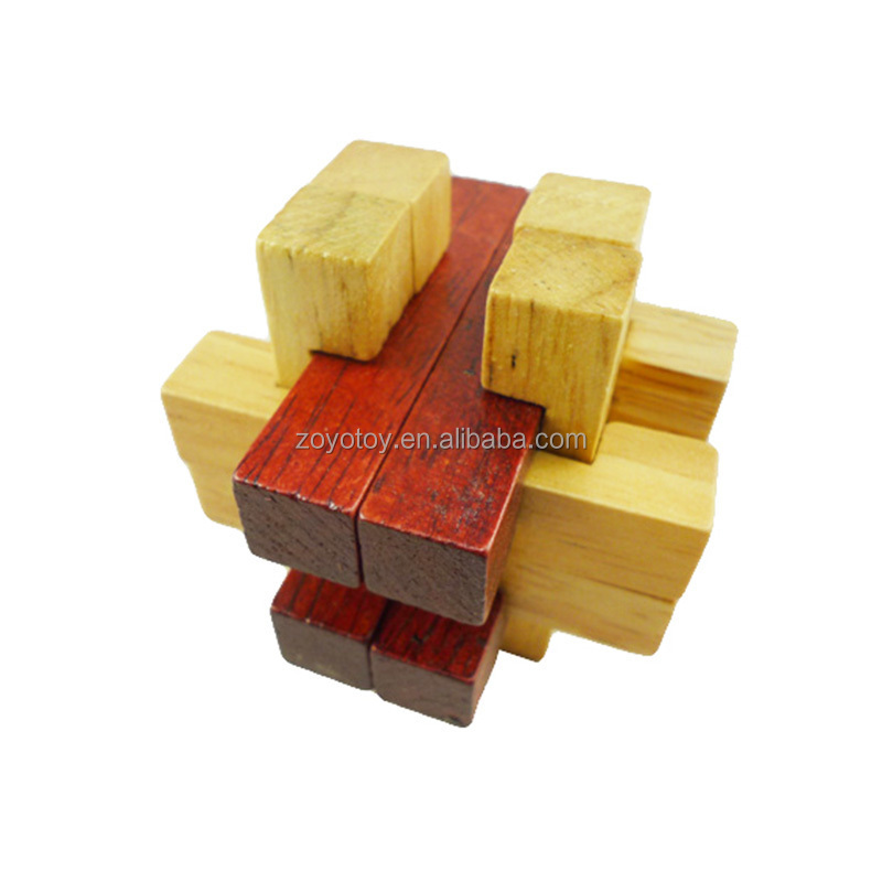 wooden IQ locker puzzle from china manufacturer luban lock