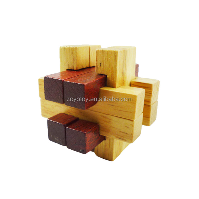 wooden IQ locker puzzle from china manufacturer luban lock