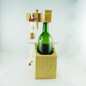 High quality New Wooden Wine bottle lock Puzzle