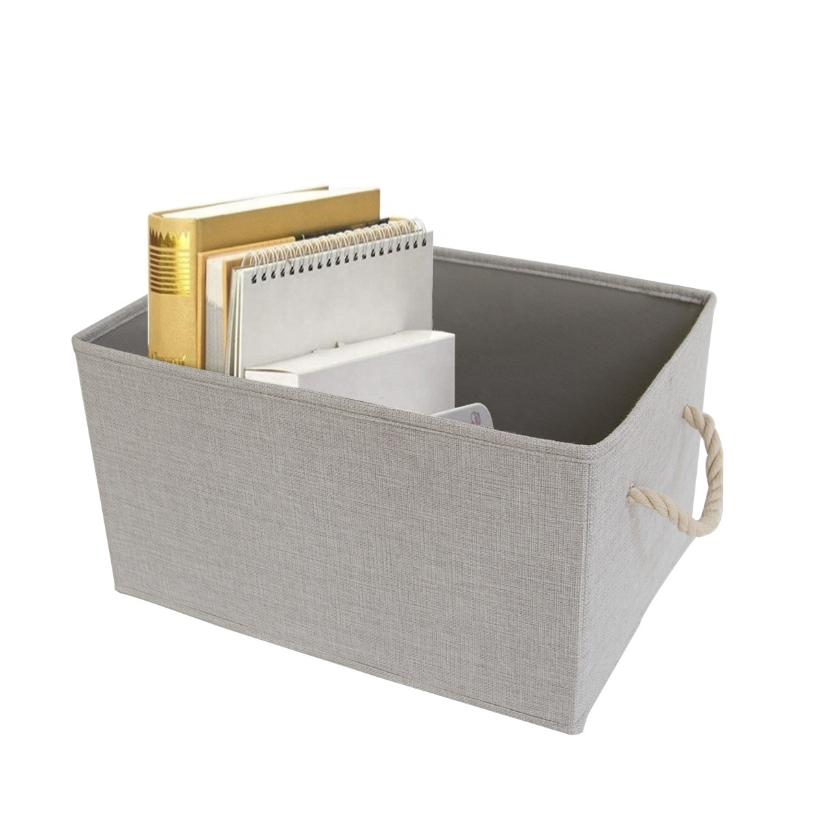 Wholesale High Quality Storage Boxes Stackable Cube Storage Organiser Storage Cube with Rope Handle