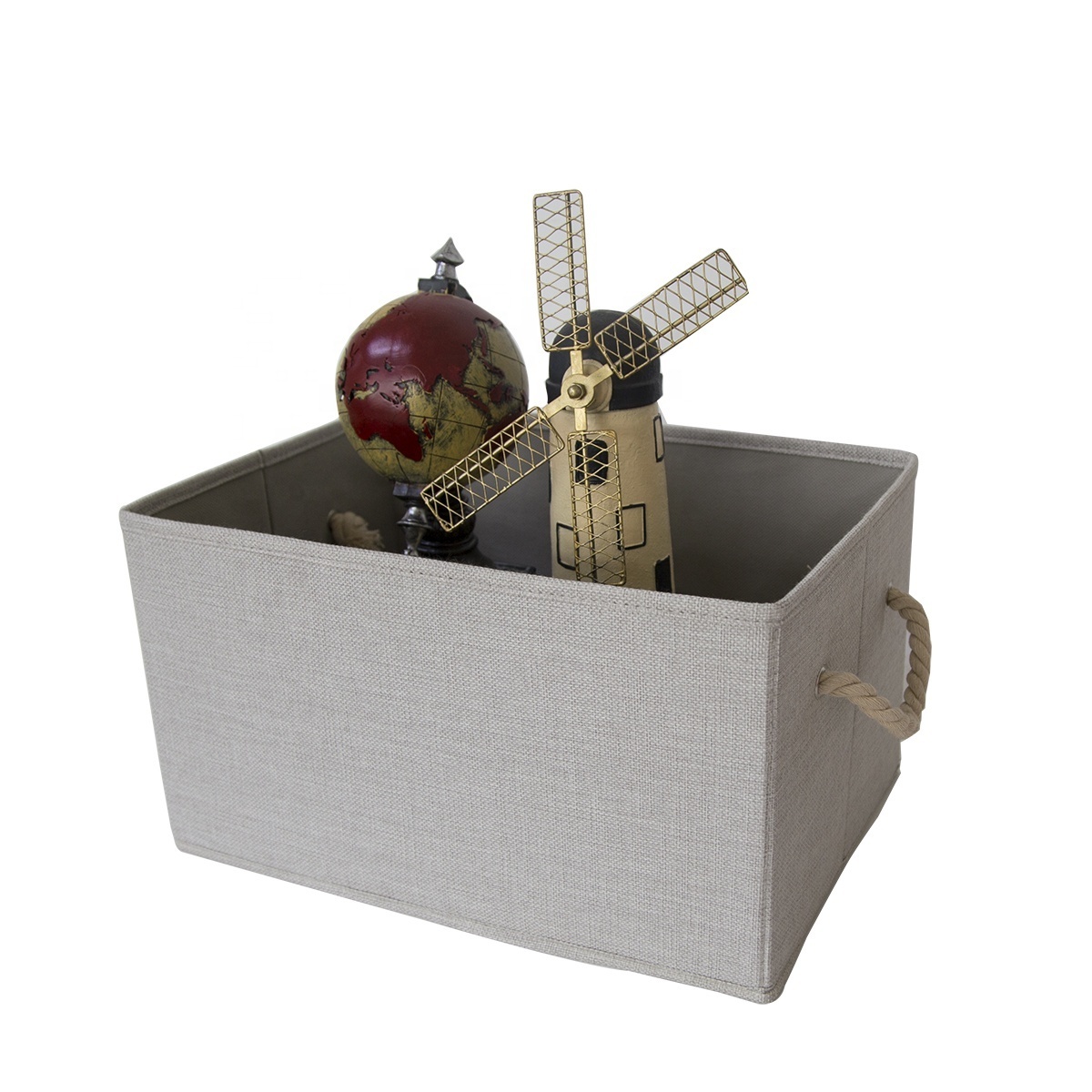 Wholesale High Quality Storage Boxes Stackable Cube Storage Organiser Storage Cube with Rope Handle