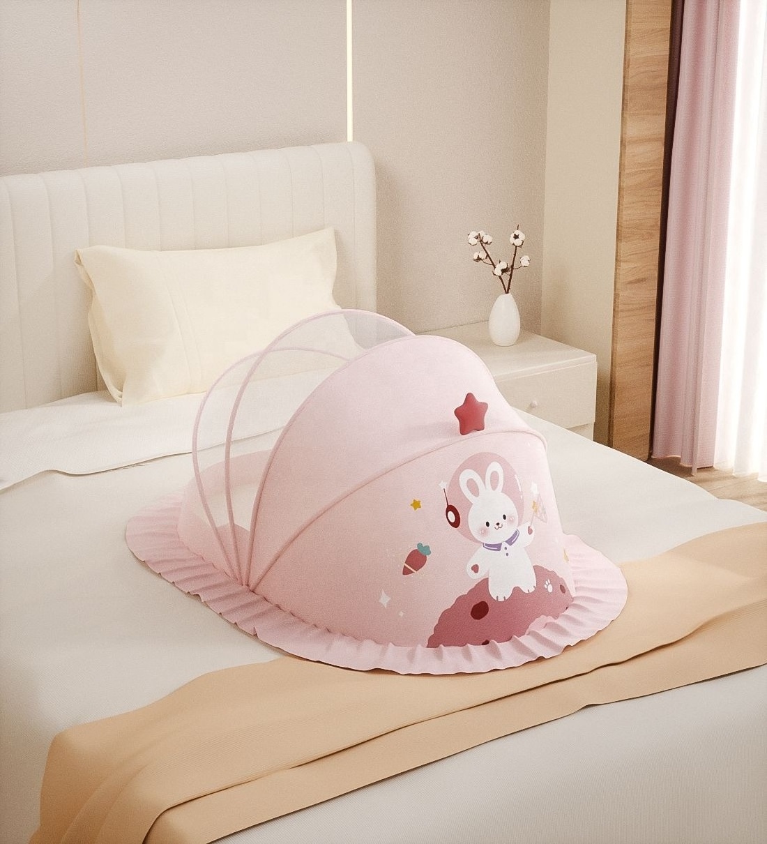 Hot sale Cartoon baby mosquito net baby cot full cover style Yurt